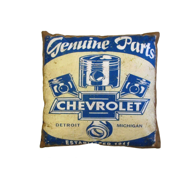Australian Mancave Retro Cushion Chevrolet Genuine Parts 40 x 40 cm.