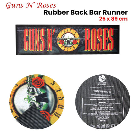 Guns N' Roses Rubber Back Bar Runner 25 x 89 cm.
