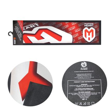 A-League Melbourne Heart Rubber Back Bar Runner 25 x 89 cm.