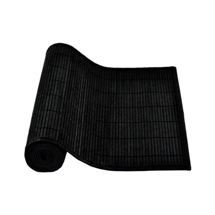 Narrow Slat Bamboo Table Runner 140 x 33cm Black.
