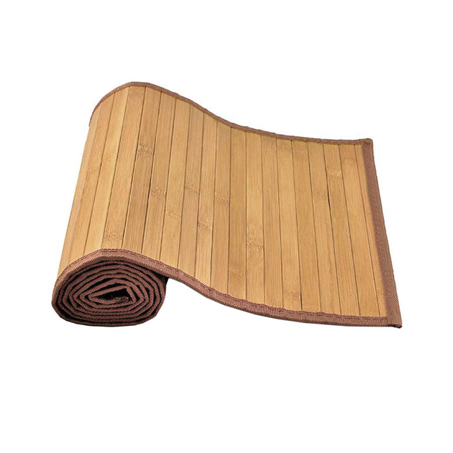 Broad Slat Bamboo Table Runner 140 x 33cm Natural.
