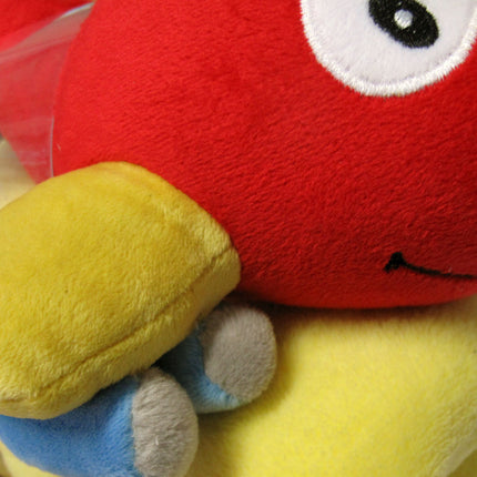 Baby Red Blanket with Toy Aeroplane.