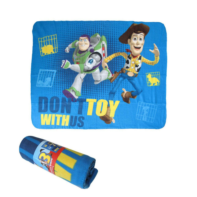Toy Story Don't Toy with Us Polar Fleece Throw Rug 127 x 140 cm.