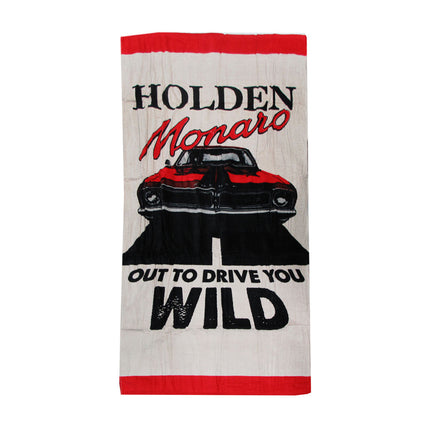 Holden Monaro Cars Printed 100% Cotton Beach Towel 75 x 150 cm.
