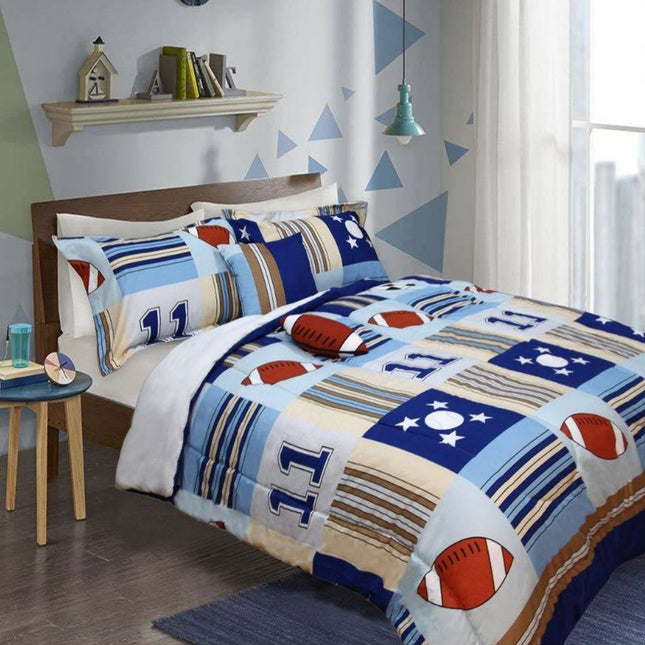 Ramesses 5 Piece Kids Comforter Set Sports Double.