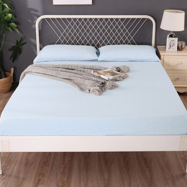 Ramesses 1000TC Linen Bamboo Fitted Sheet Combo Set Plein Air Queen.