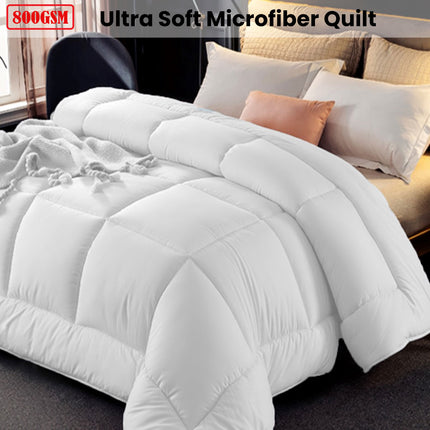 Ramesses 800GSM All Season Antibectiral Microfibre Quilt King.