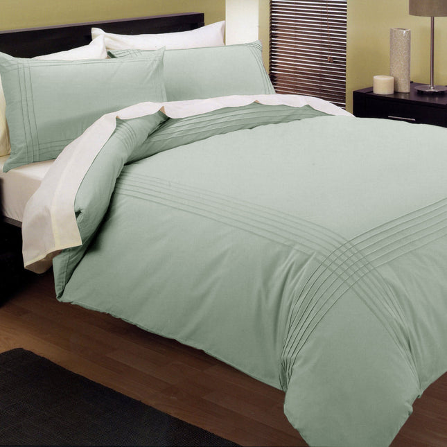 Kingtex Pintuck Quilt Cover Set Melon Queen.