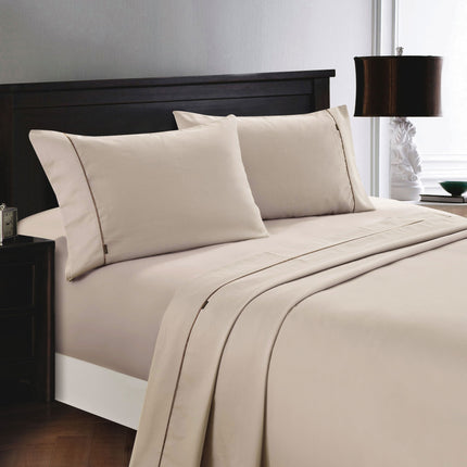 Deluxe Linen 1200TC Cotton Rich Sheet Set Linen King Single.