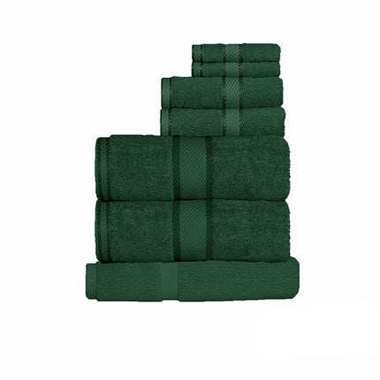 Kingtex 550gsm Cotton 7 Pce Towel Set Forest.