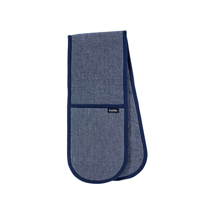 Ladelle Eco Recycled Navy Double Oven Mitt 17 x 89 cm.