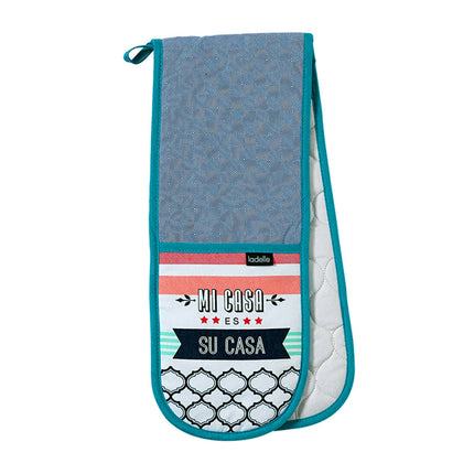 Ladelle Mi Casa Kitchen / BBQ Double Ended Cotton Oven Mitt.