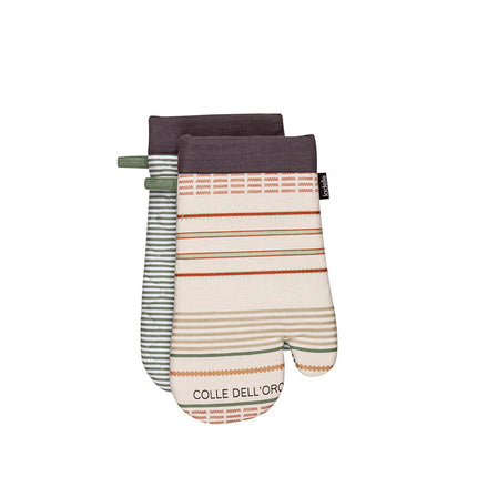 Ladelle Sanctuary Cream Set of 2 Oven Mitts 18 x 33 cm.