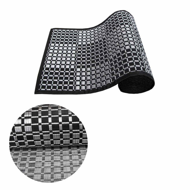 Evie Bamboo Table Runner 30 x 180cm Silver.