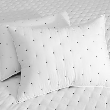 Jenny Mclean Swiss Dots Blue 3 Piece Coverlet Set King.