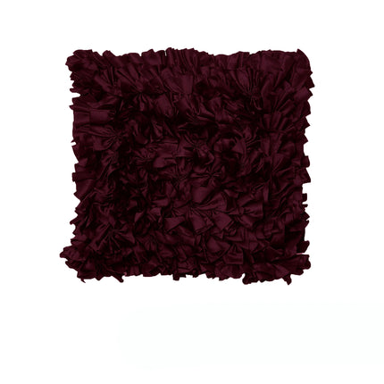 Rapee Morocco Can Can Mulberry Ruffles Cushion Cover 43 x 43 cm.