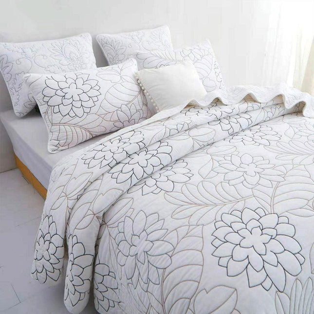 100% Cotton Coverlet Set Eliana Queen.