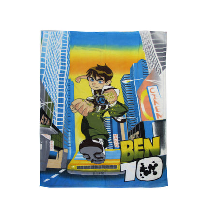 Ben 10 Hero Printed Polar Fleece Throw Rug 130 x 160 cm.