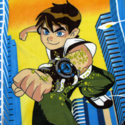Ben 10 Hero Printed Polar Fleece Throw Rug 130 x 160 cm.
