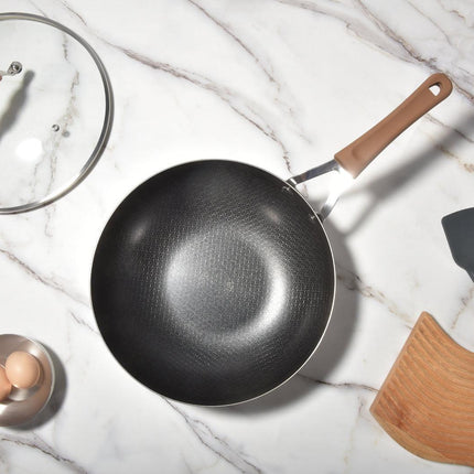 Kylin 3 Layer Stainless Steel Non Stick Noka Wok 30cm.