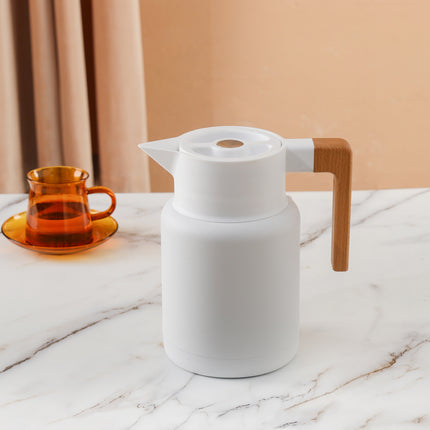 Kylin 304 Stainless Steel Japanese Vaccum Jug 1.3L - White.