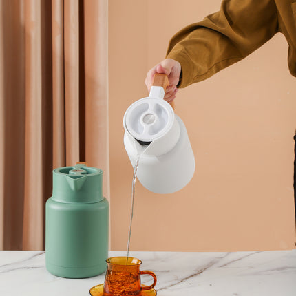 Kylin 304 Stainless Steel Japanese Vaccum Jug 1.3L - White.