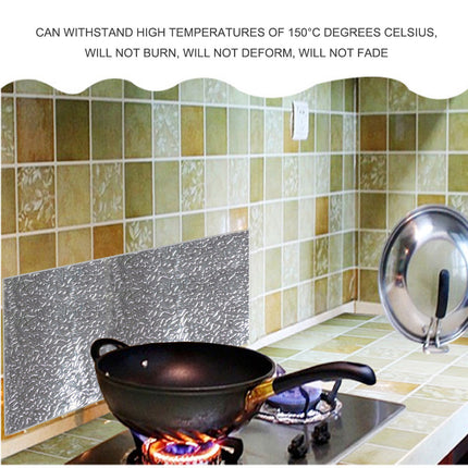 Aluminum Foil Sticker Self Adhesive Oil-proof Waterproof Kitchen Cabinet Wall(60*500cm).