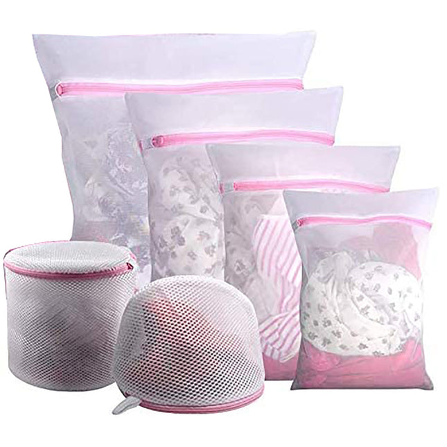 Washing Bag Pack Set Of 6 Laundry Bags Mesh Lingerie Delicate clothes Wash Bags.