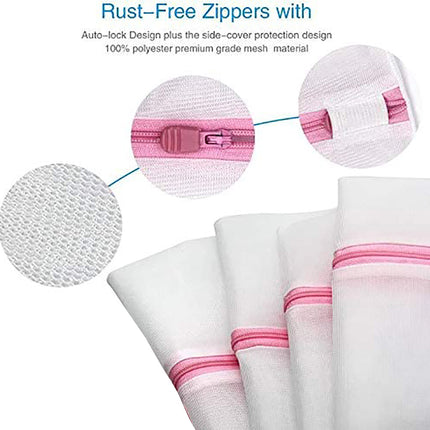 Washing Bag Pack Set Of 6 Laundry Bags Mesh Lingerie Delicate clothes Wash Bags.