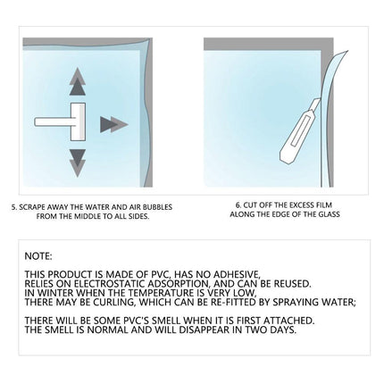 3M Privacy Glass Film Sticker Static Cling Window Decals Glass Film(Begonia,60*300cm).