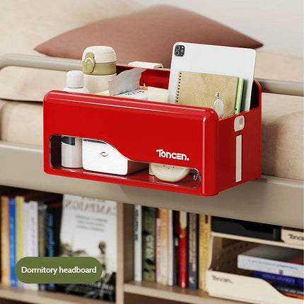 Foldable Hanging Storage Box No Drilling Required Wall-mounted Organizer (White).