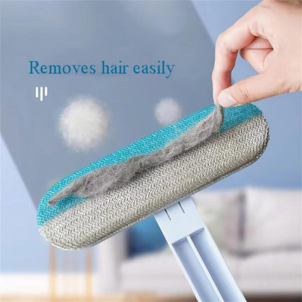 Multi-Purpose Cleaning Brush Pet Hair Removal Dual-Sided Brush with Scraper Gap Brush.