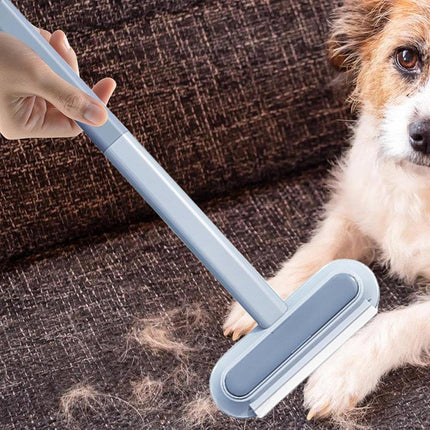 Multi-Purpose Cleaning Brush Pet Hair Removal Dual-Sided Brush with Scraper Gap Brush.