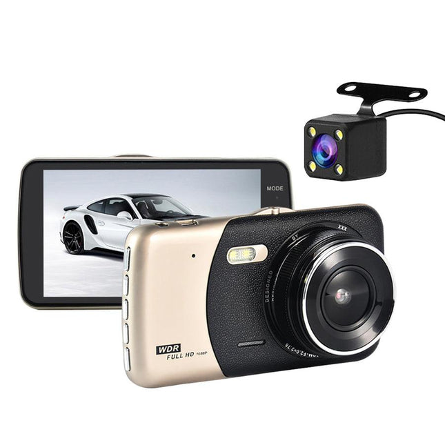 1080P Car Dash Camera Dual Front and Rear Video DVR Recorder Night Vision Kit.