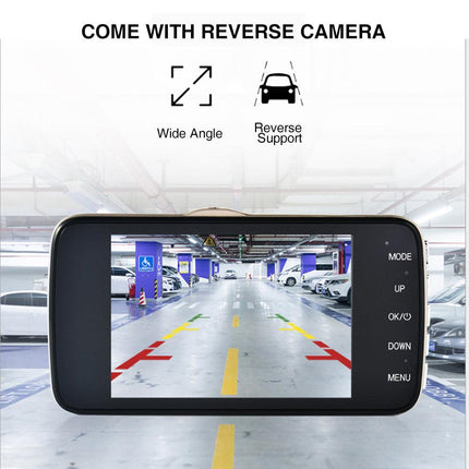 1080P Car Dash Camera Dual Front and Rear Video DVR Recorder Night Vision Kit.