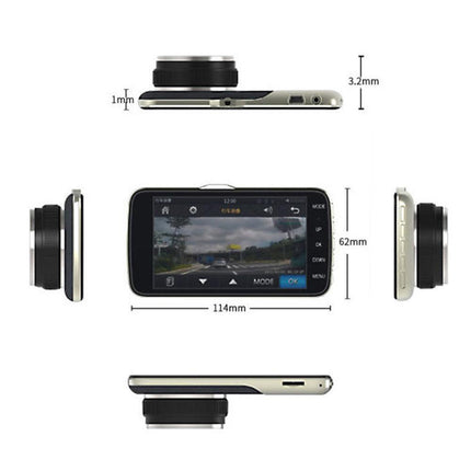 1080P Car Dash Camera Dual Front and Rear Video DVR Recorder Night Vision Kit.