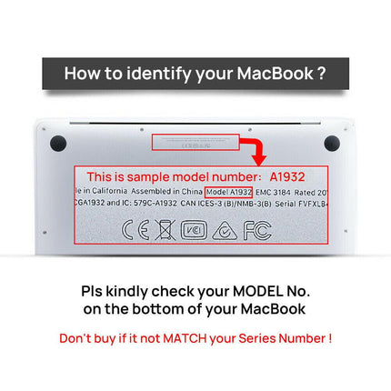 Premium High Quality 13.3'' Crystal Clear Case for 2021 New Macbook Air A2337 A2179 A1932.