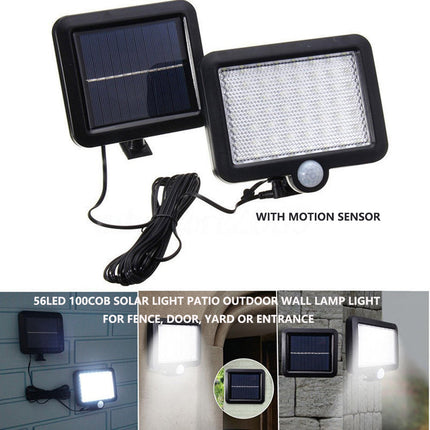 Solar Powered Light Patio Outdoor Motion Sensor Wall Lamp.