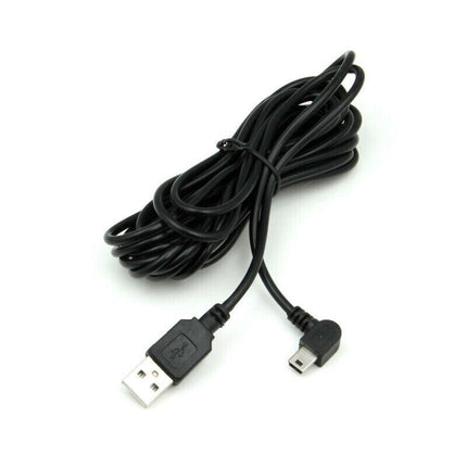 Dash Cam Mini USB Right Turn Extra Long Charging Cable 3.5M Dash Dashboard Lead.