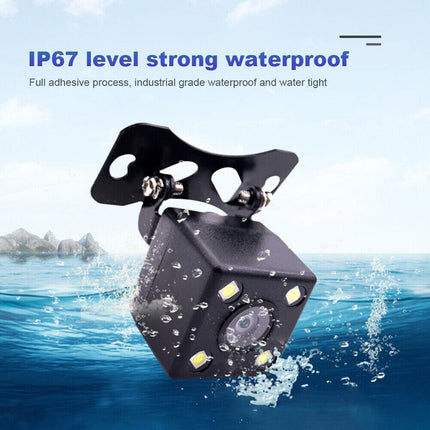 4LED Car Rear Camera Auto Parking Monitor Night Vision IP67 Waterproof With 5.5m Cable.