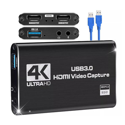 4K 1080P 60FPS HDMI to USB 3.0 Video Capture Card For PS4/PC/OBS Nintendo Switch.