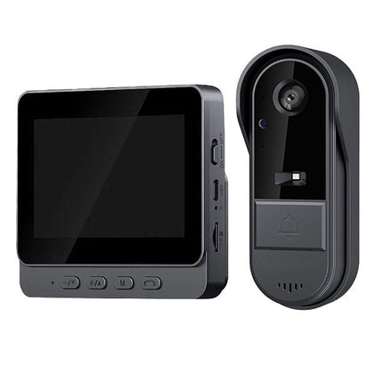 Smart Wireless Video Doorbell with 4.3" Screen HD 8MP Camera Night VisionTwo-Way Audio IP65.