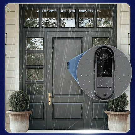 Smart Wireless Video Doorbell with 4.3" Screen HD 8MP Camera Night VisionTwo-Way Audio IP65.