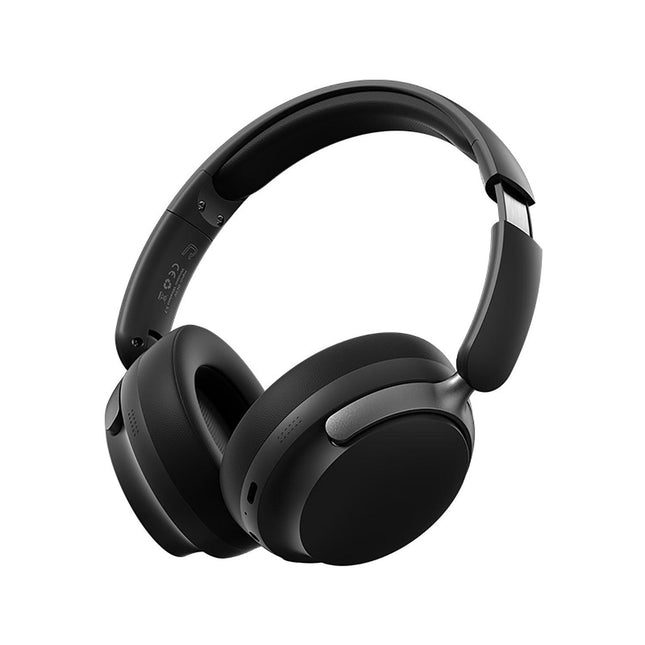 JR SY-T7 Bluetooth 5.4 Over-Ear Headset Wireless Headphones with Noise Cancelling Mic (Black).