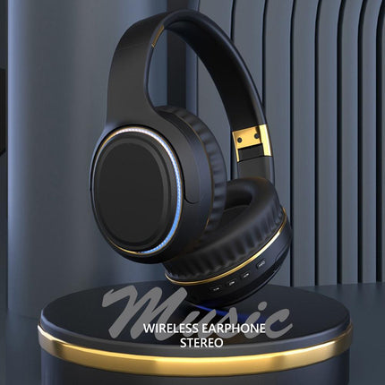 JR H6 Foldable Bluetooth 5.3 Wireless Headphone Over Ear Active Noise Cancelling Deep Bass Headset (Black).