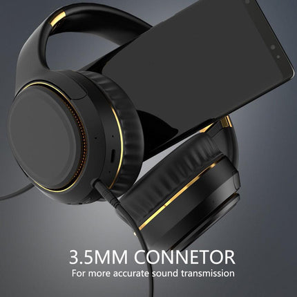JR H6 Foldable Bluetooth 5.3 Wireless Headphone Over Ear Active Noise Cancelling Deep Bass Headset (Black).