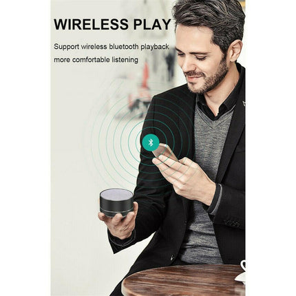 Bluetooth Speakers Portable Wireless Speaker Music Stereo Handsfree Rechargeable (Black).