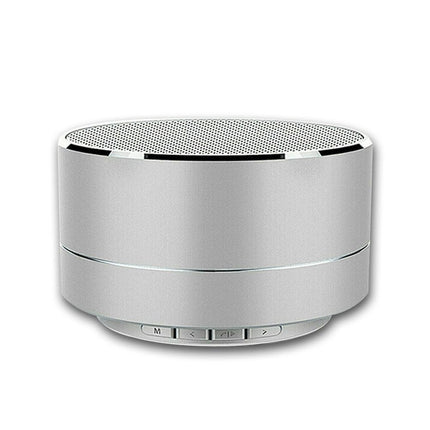 Bluetooth Speakers Portable Wireless Speaker Music Stereo Handsfree Rechargeable (Silver).