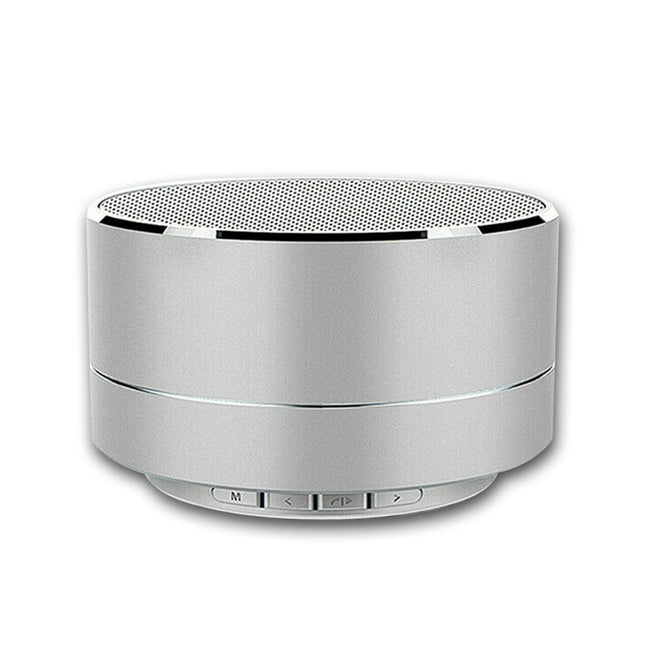 Bluetooth Speakers Portable Wireless Speaker Music Stereo Handsfree Rechargeable (Silver).