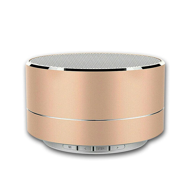 Bluetooth Speakers Portable Wireless Speaker Music Stereo Handsfree Rechargeable (Gold).